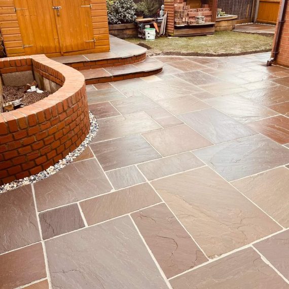 flagstone driveway seventy