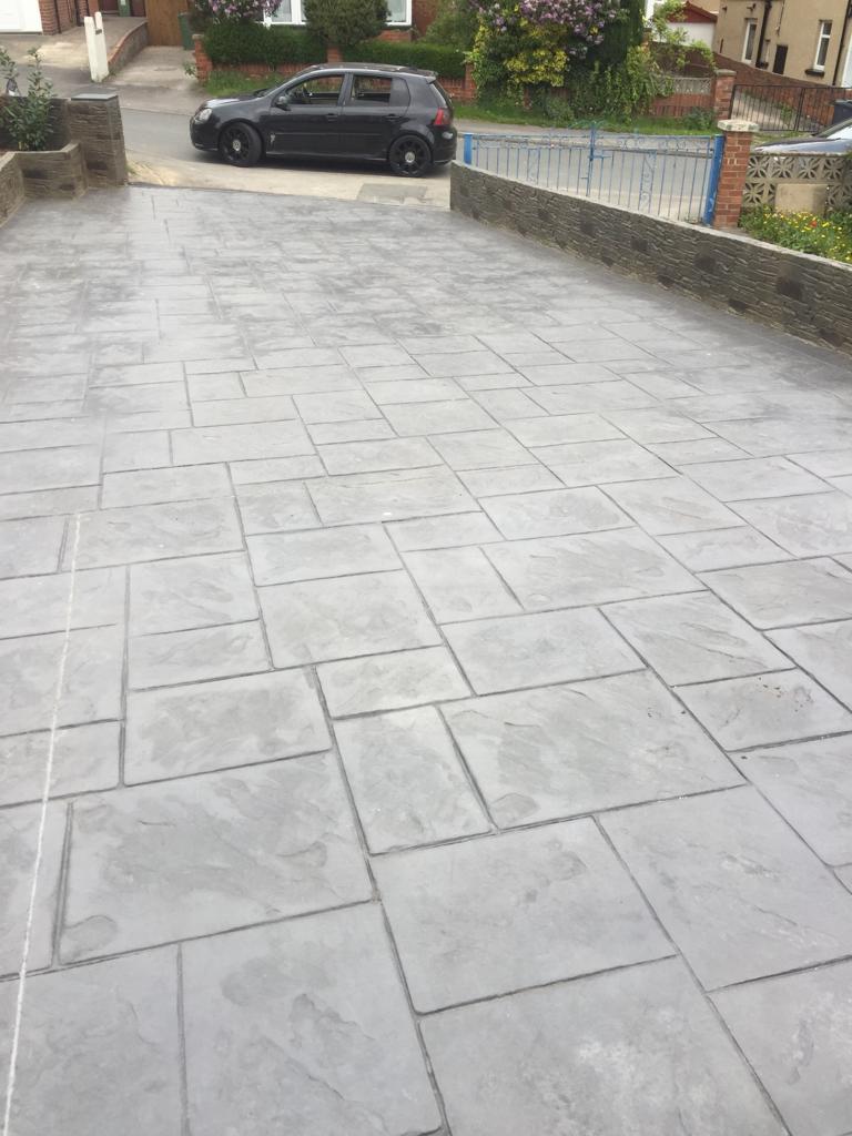 Imprinted Concrete Driveway