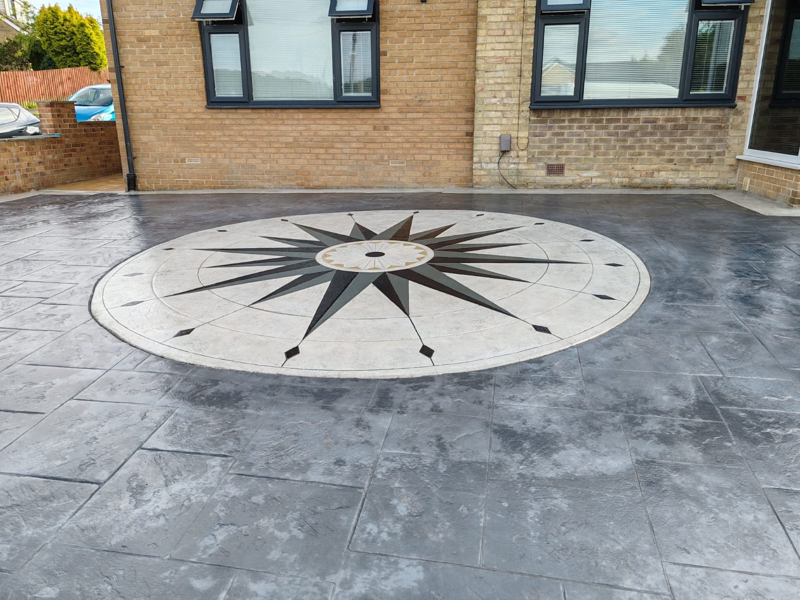 Pattern Imprinted Concrete Installation