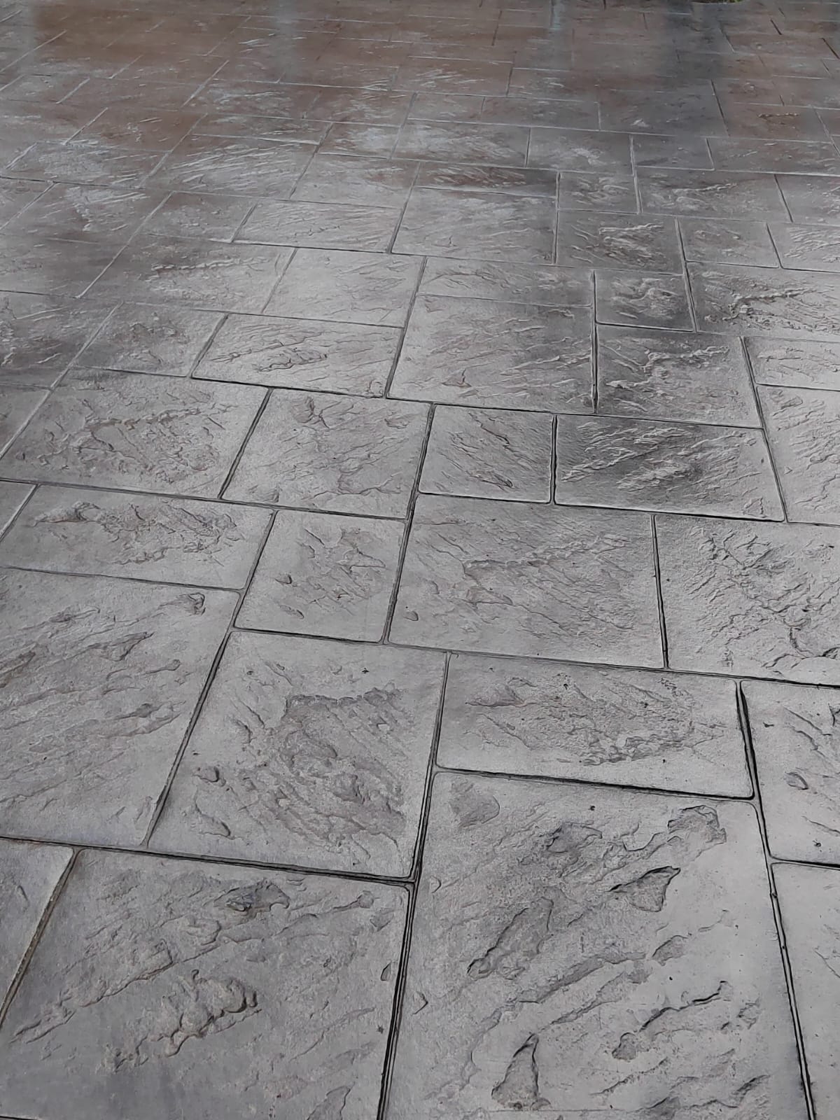 Imprinted Concrete Driveway
